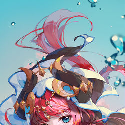 This is a pixiv picture whose title is 舞 🌊.