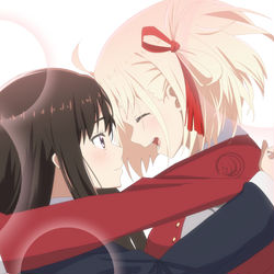 This is a pixiv picture whose title is リコリコ_千束たきなてぇてぇ.