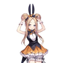 This is a pixiv picture whose title is 【FGO】アビー×バニー.
