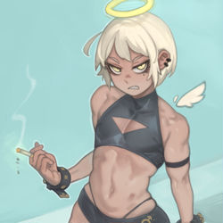 This is a pixiv picture whose title is pretty angel.
