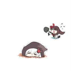 This is a pixiv picture whose title is 尻尾のその後.