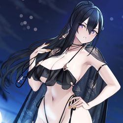 This is a pixiv picture whose title is 🖤🖤🖤.