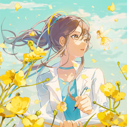 This is a pixiv picture whose title is Researcher.