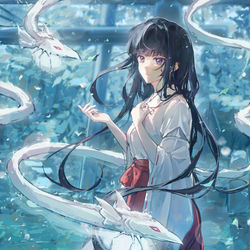 This is a pixiv picture whose title is 桔梗.