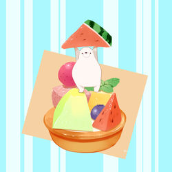 This is a pixiv picture whose title is 夏フルーツタルト.