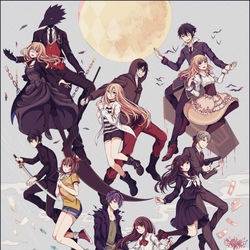 This is a pixiv picture whose title is フリゲ男女.