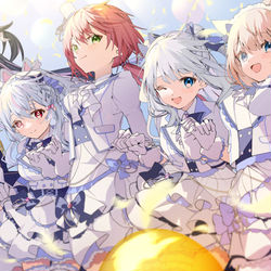 This is a pixiv picture whose title is 2ndシングル「NHOT BOT」.