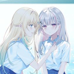 This is a pixiv picture whose title is 藍空ｻﾞワｻﾞ.