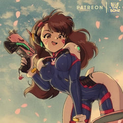 This is a pixiv picture whose title is [RETRO] D.Va [OVERWATCH].