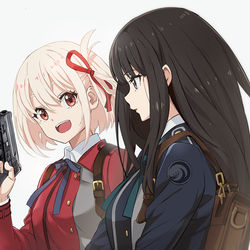 This is a pixiv picture whose title is リコリコ.