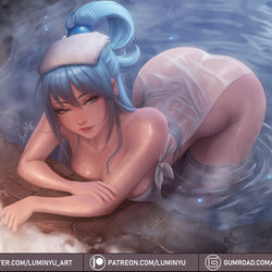 This is a pixiv picture whose title is Aqua.