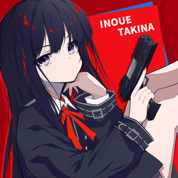 This is a pixiv picture whose title is 井之上泷奈-Lycoris REcoil.