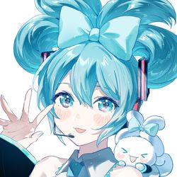 This is a pixiv picture whose title is シナモンミクさん.