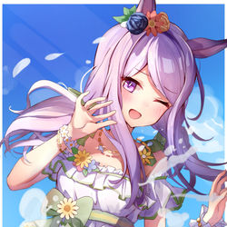 This is a pixiv picture whose title is 水着マックイーン.