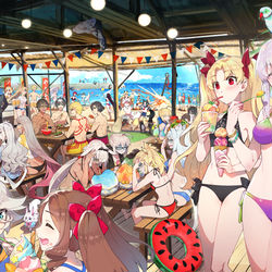 This is a pixiv picture whose title is ServantSummerVacation2022.