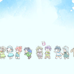 This is a pixiv picture whose title is 「穂波ママのやさしいセカイ」(ED風).