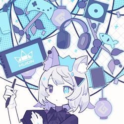 This is a pixiv picture whose title is 猫.
