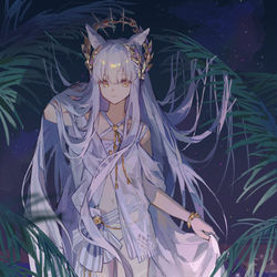 This is a pixiv picture whose title is 白金.