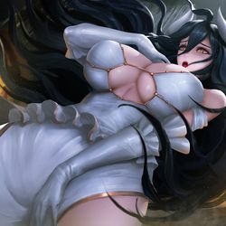This is a pixiv picture whose title is Albedo.