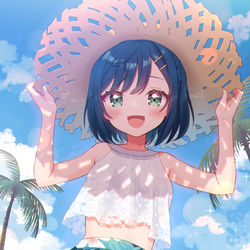This is a pixiv picture whose title is ここねの夏.
