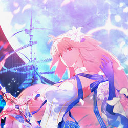 This is a pixiv picture whose title is 『原初の一』.