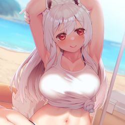 This is a pixiv picture whose title is 柔らかわんこ.