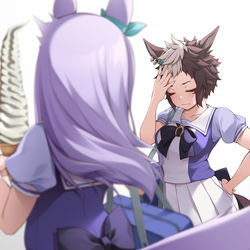 This is a pixiv picture whose title is 買い食いバレましたわ.