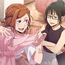 This is a pixiv picture whose title is 野薔薇ちゃんおめでとう〜！🌹✨.
