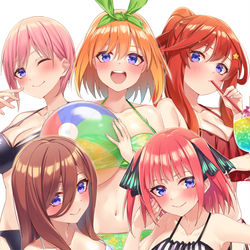 This is a pixiv picture whose title is ごとよめSummer！！.