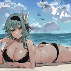 This is a pixiv picture whose title is 原神水着まとめ.