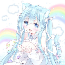 This is a pixiv picture whose title is 空猫くるみちゃん🌈💠.