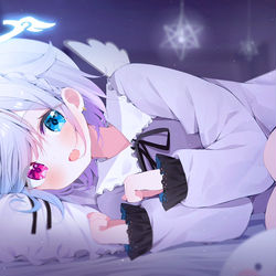 This is a pixiv picture whose title is Night 🌌.
