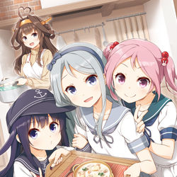 This is a pixiv picture whose title is 金剛おねえさんのクリームシチュー.