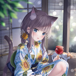 This is a pixiv picture whose title is 🌻.
