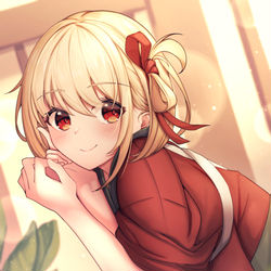 This is a pixiv picture whose title is 喫茶.