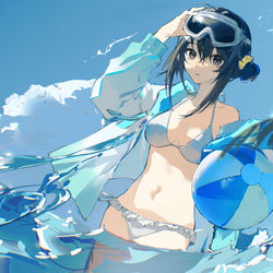 This is a pixiv picture whose title is 水着.