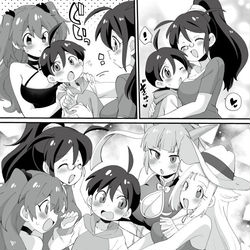This is a pixiv picture whose title is 【Skeb】おっぱい全方向サンドであります.