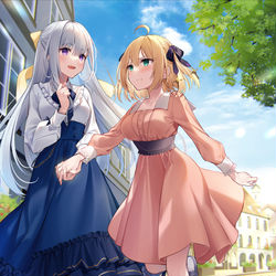 This is a pixiv picture whose title is 転生王女と天才令嬢の魔法革命5.