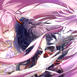 This is a pixiv picture whose title is 爱芽.