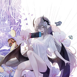 This is a pixiv picture whose title is Lazy Dragon Queen (Novel).