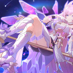 This is a pixiv picture whose title is 致以无暇之人 —— 爱莉希雅.