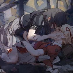 This is a pixiv picture whose title is 伤.