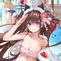 This is a pixiv picture whose title is 水着シズコ.