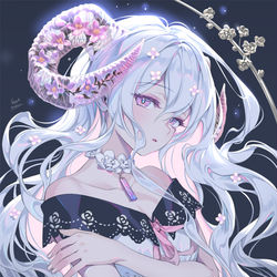 This is a pixiv picture whose title is ハーバリウムホーン.