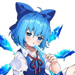 This is a pixiv picture whose title is 溶けチルノ.