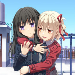 This is a pixiv picture whose title is リコリコ.