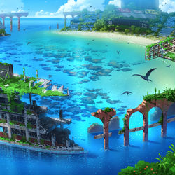 This is a pixiv picture whose title is 神宮球場幻想.