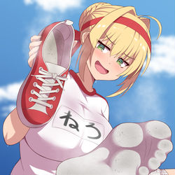This is a pixiv picture whose title is 汗だくネロちゃま.