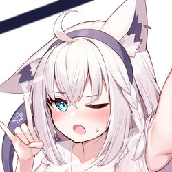 This is a pixiv picture whose title is 自撮り.