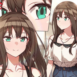 This is a pixiv picture whose title is 「今日１日よろしくね、プロデューサー。」.